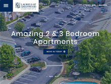 Tablet Screenshot of laurels-greenwood-apts.com